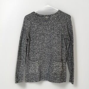 GAP Wool Blend Crewneck Sweater‎ Warm Winter Small Gray Pullover Knit Pockets